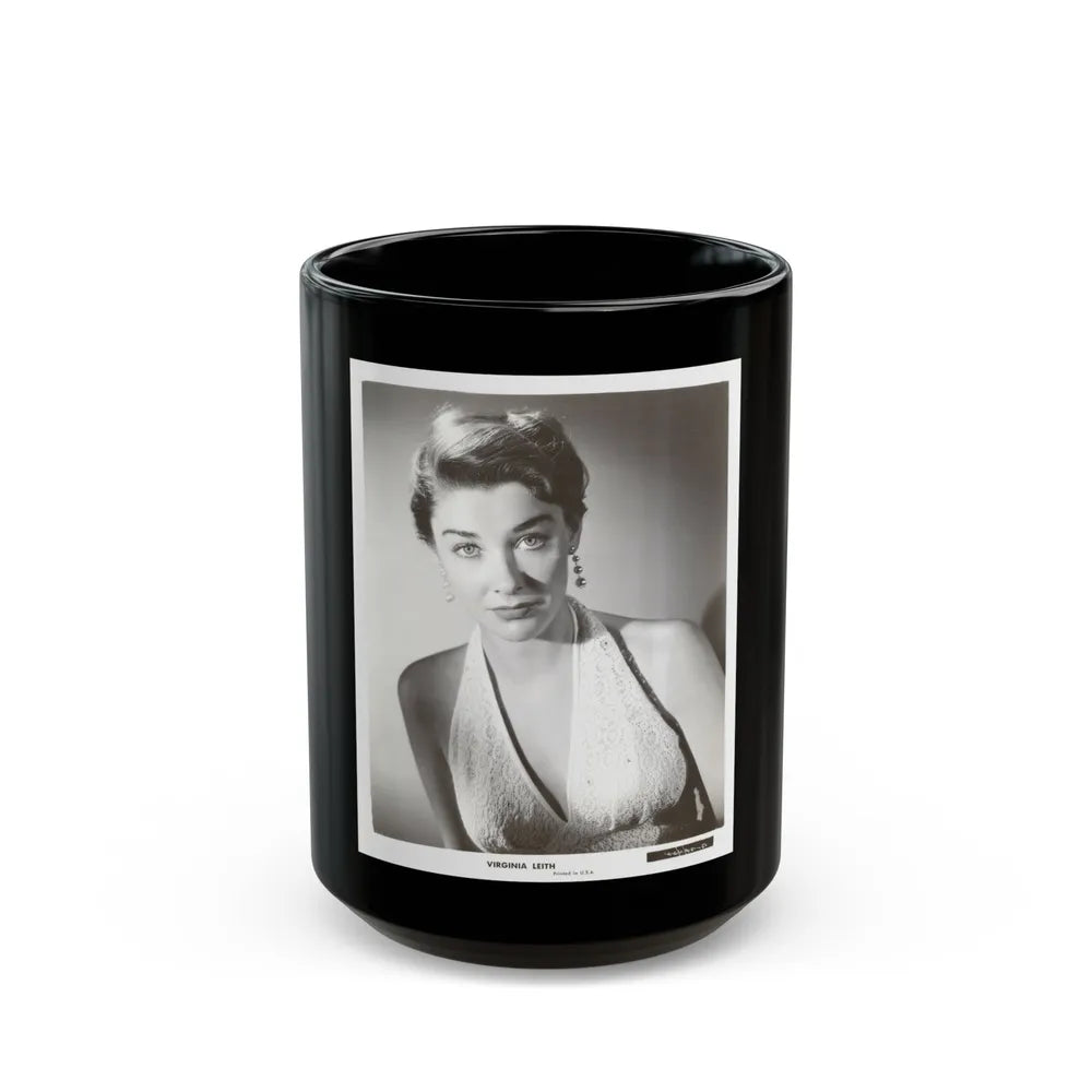 Virginia Leith #20 (Vintage Female Icon) Black Coffee Mug-15oz-Go Mug Yourself