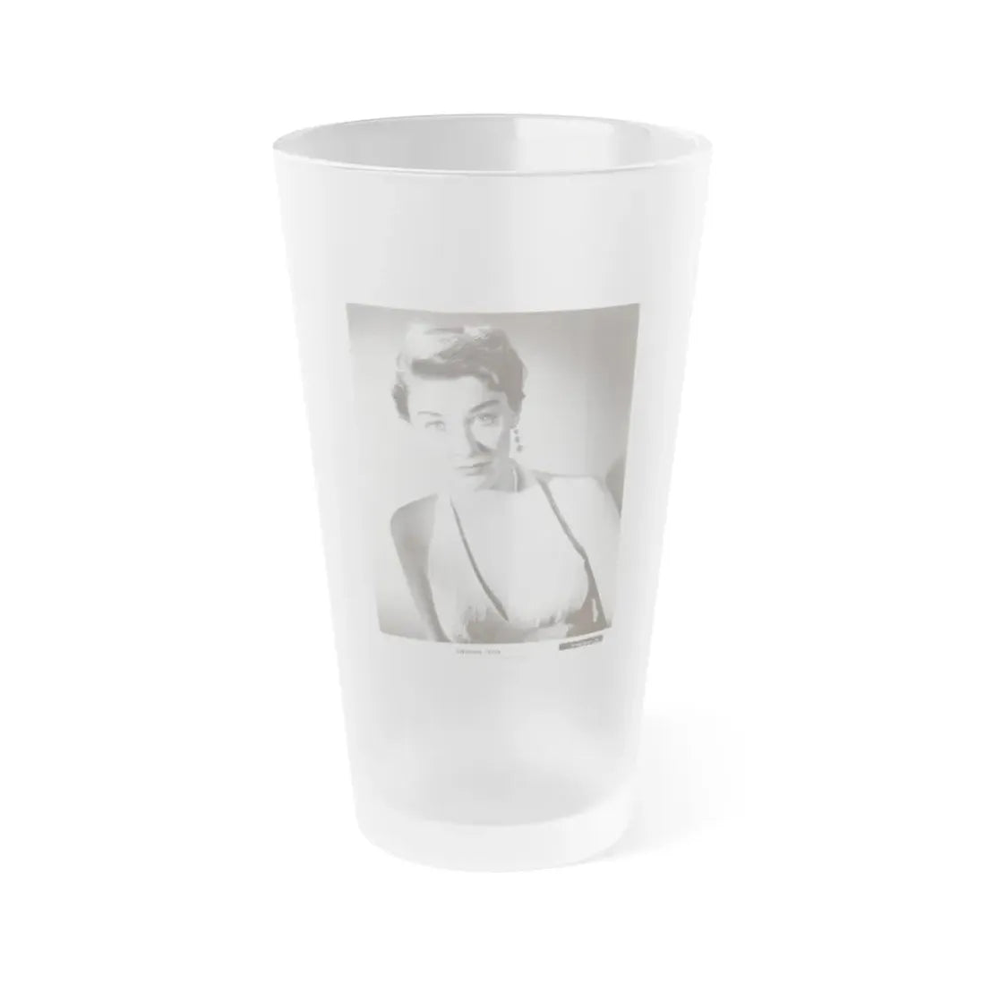 Virginia Leith #20 (Vintage Female Icon) Frosted Pint Glass 16oz 16oz Frosted - Go Mug Yourself