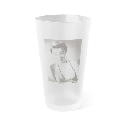 Virginia Leith #20 (Vintage Female Icon) Frosted Pint Glass 16oz 16oz Frosted - Go Mug Yourself