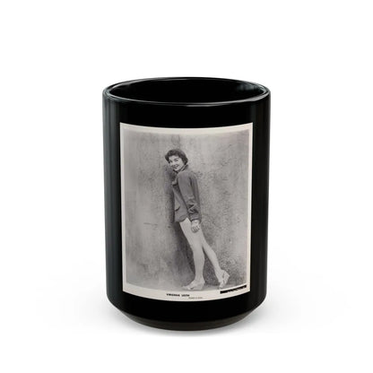 Virginia Leith #21 (Vintage Female Icon) Black Coffee Mug-15oz-Go Mug Yourself