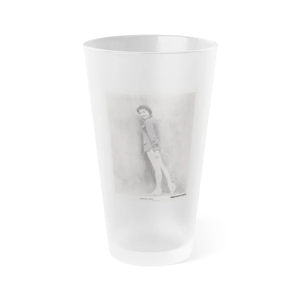 Virginia Leith #21 (Vintage Female Icon) Frosted Pint Glass 16oz-16oz-Frosted-Go Mug Yourself