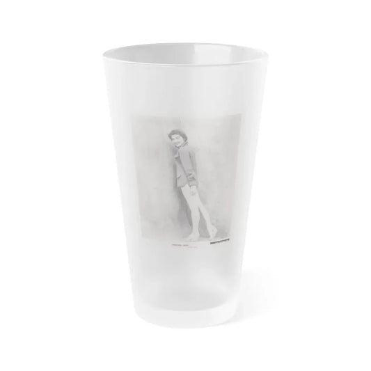Virginia Leith #21 (Vintage Female Icon) Frosted Pint Glass 16oz 16oz Frosted - Go Mug Yourself