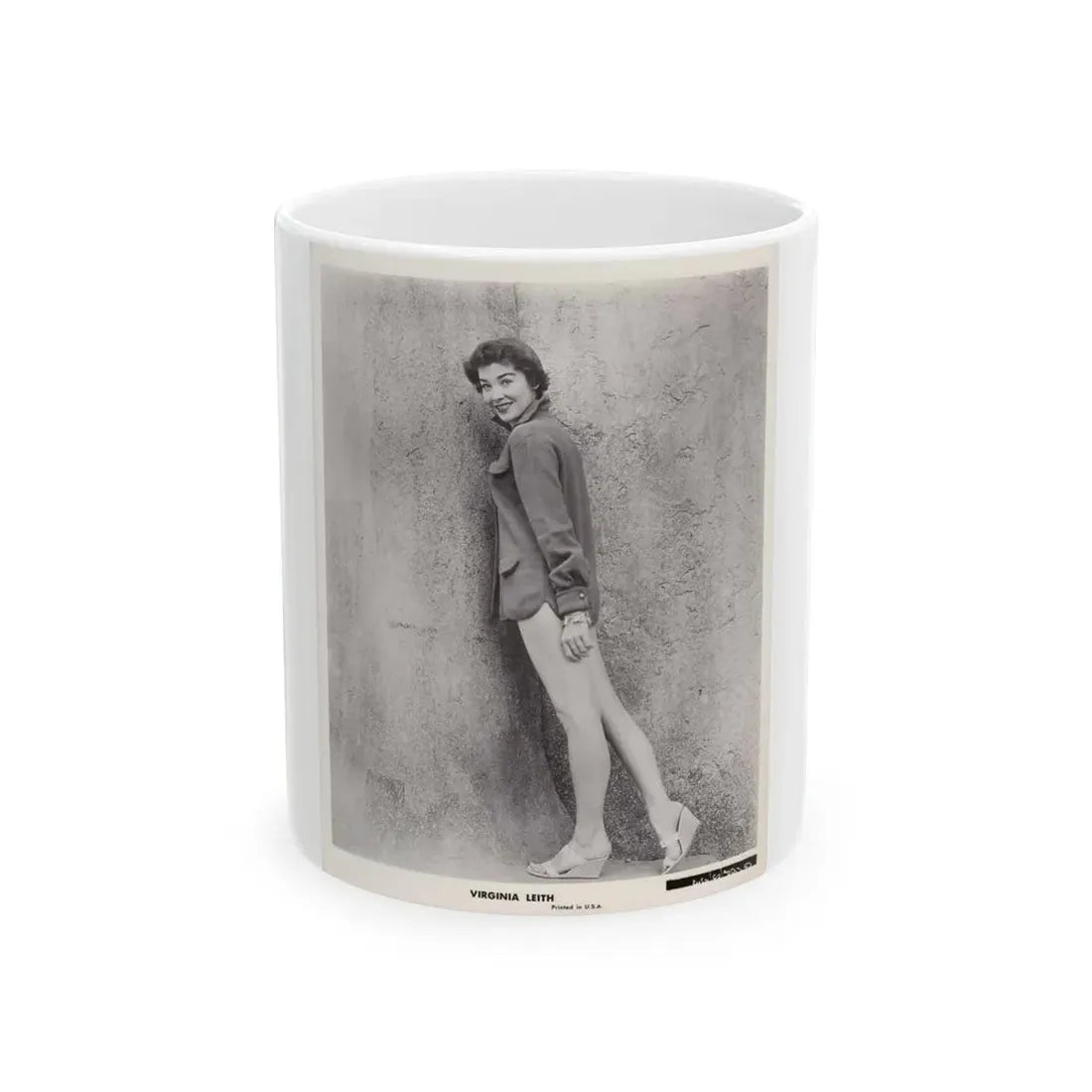 Virginia Leith #21 (Vintage Female Icon) White Coffee Mug 11oz - Go Mug Yourself