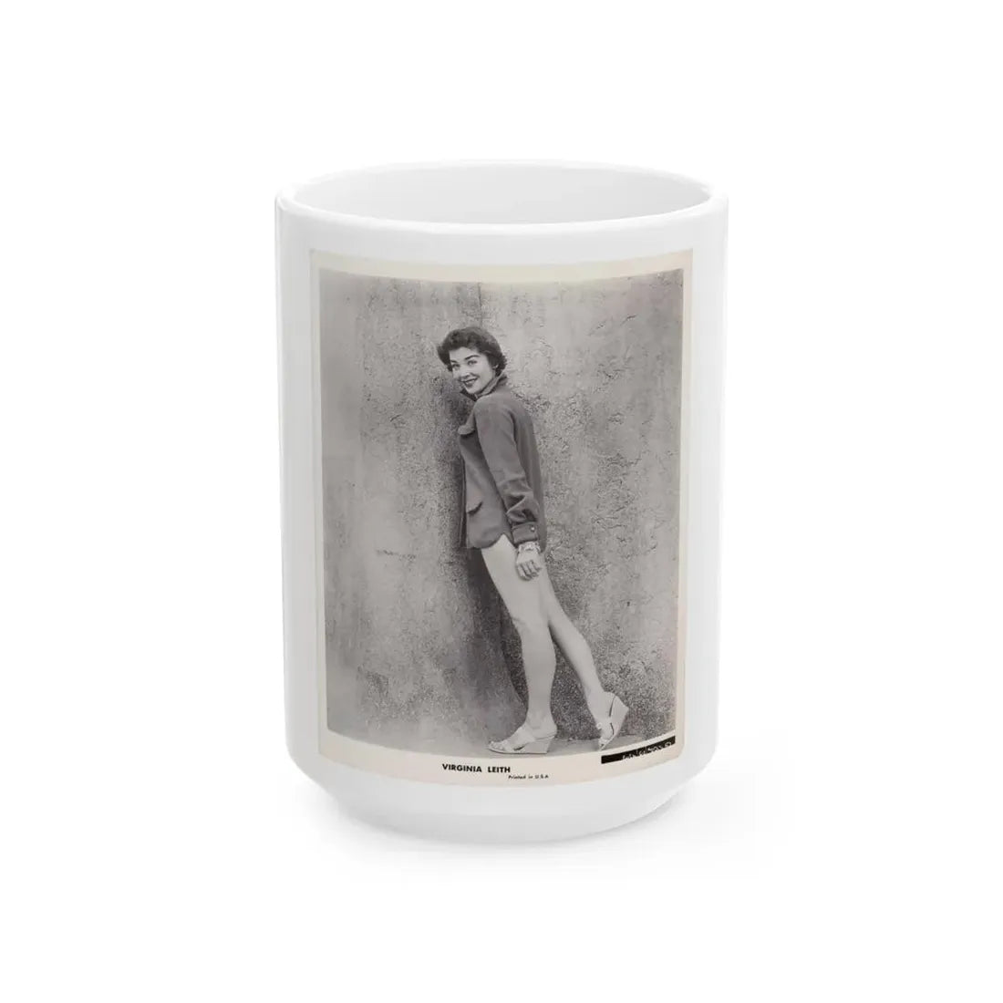Virginia Leith #21 (Vintage Female Icon) White Coffee Mug 15oz - Go Mug Yourself