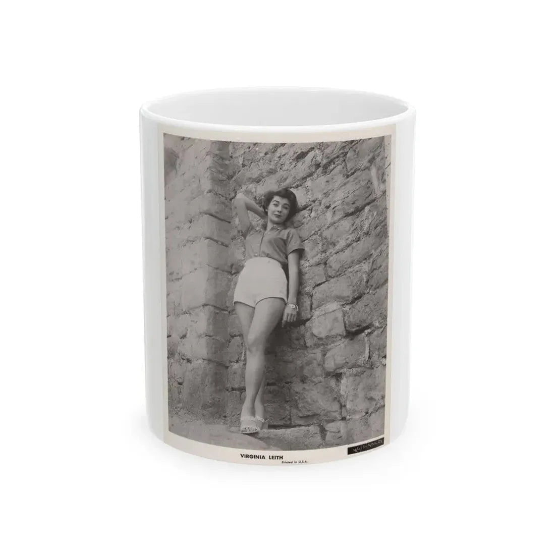 Virginia Leith #22 (Vintage Female Icon) White Coffee Mug 11oz - Go Mug Yourself