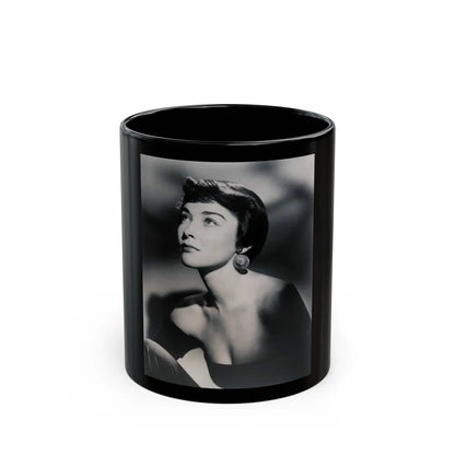 Virginia Leith #23 (Vintage Female Icon) Black Coffee Mug-11oz-Go Mug Yourself