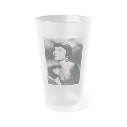 Virginia Leith #23 (Vintage Female Icon) Frosted Pint Glass 16oz-16oz-Frosted-Go Mug Yourself