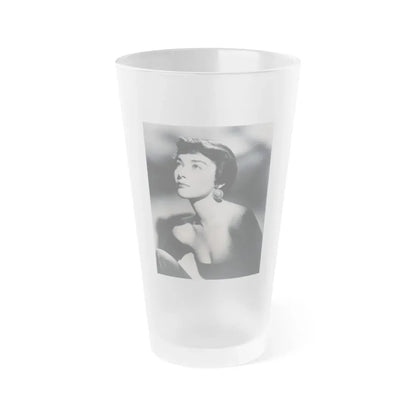 Virginia Leith #23 (Vintage Female Icon) Frosted Pint Glass 16oz 16oz Frosted - Go Mug Yourself
