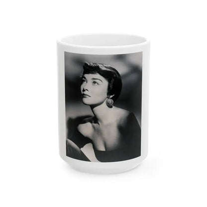 Virginia Leith #23 (Vintage Female Icon) White Coffee Mug 15oz - Go Mug Yourself