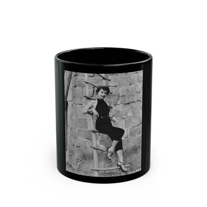 Virginia Leith #24 (Vintage Female Icon) Black Coffee Mug 11oz - Go Mug Yourself