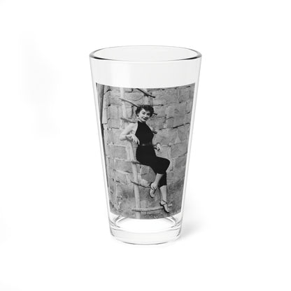 Virginia Leith #24 (Vintage Female Icon) Pint Glass 16oz-16oz-Go Mug Yourself