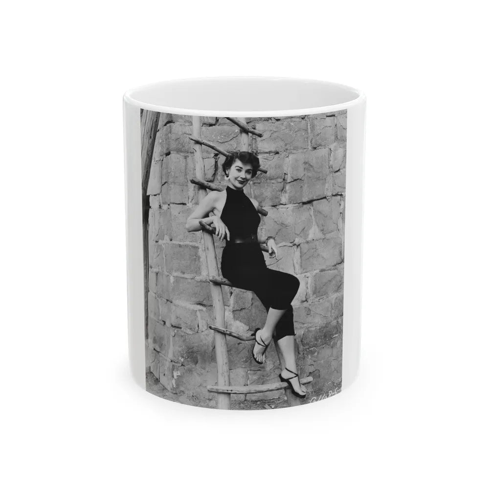 Virginia Leith #24 (Vintage Female Icon) White Coffee Mug-11oz-Go Mug Yourself