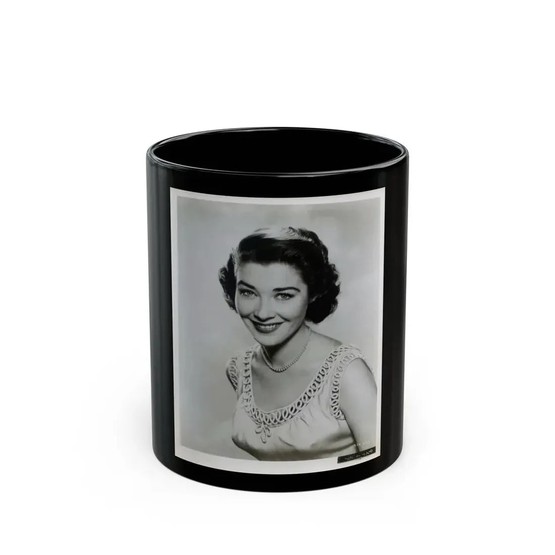 Virginia Leith #25 (Vintage Female Icon) Black Coffee Mug 11oz - Go Mug Yourself