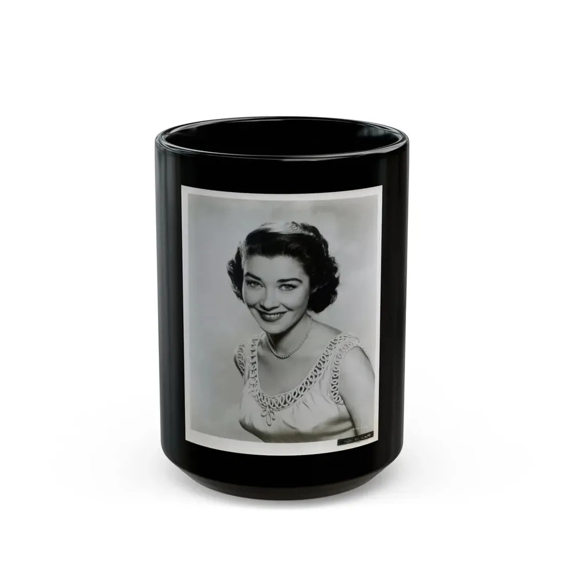 Virginia Leith #25 (Vintage Female Icon) Black Coffee Mug 15oz - Go Mug Yourself