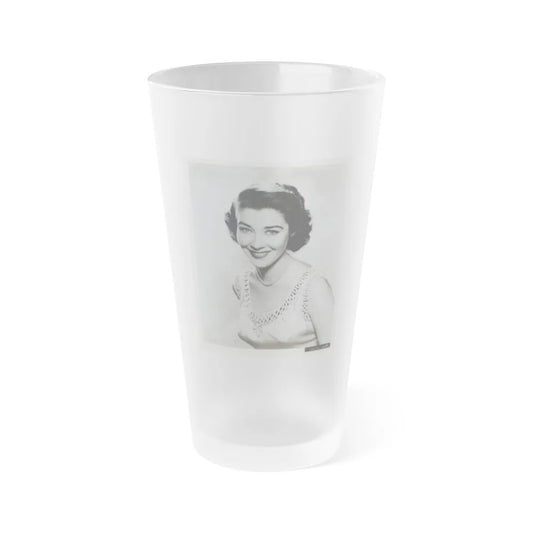 Virginia Leith #25 (Vintage Female Icon) Frosted Pint Glass 16oz-16oz-Frosted-Go Mug Yourself