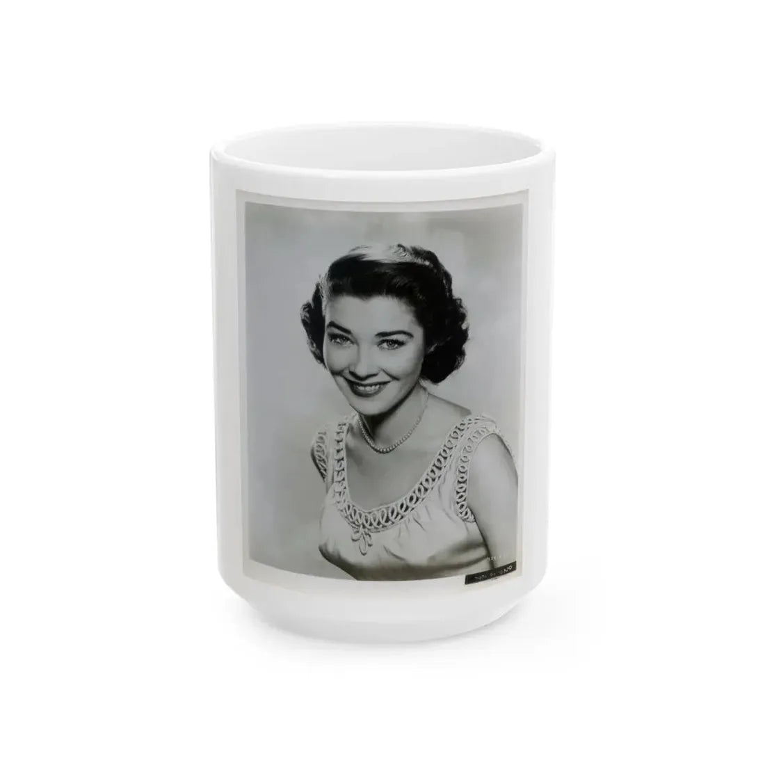 Virginia Leith #25 (Vintage Female Icon) White Coffee Mug 15oz - Go Mug Yourself