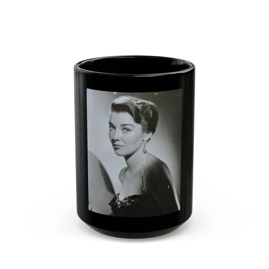 Virginia Leith #26 (Vintage Female Icon) Black Coffee Mug 15oz - Go Mug Yourself
