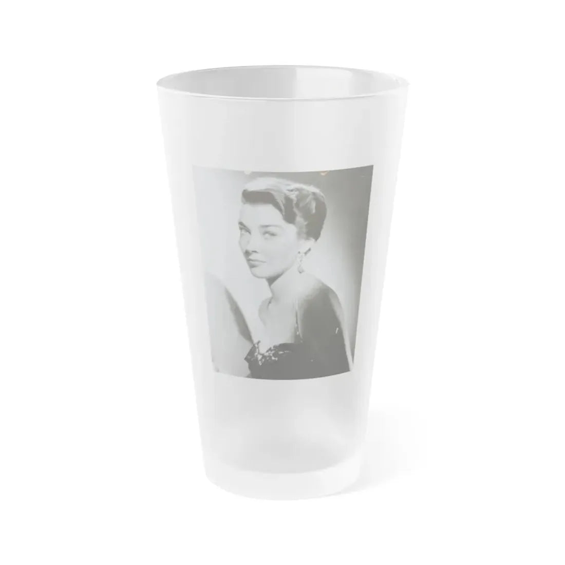 Virginia Leith #26 (Vintage Female Icon) Frosted Pint Glass 16oz 16oz Frosted - Go Mug Yourself