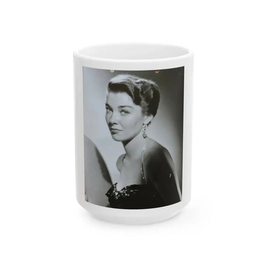 Virginia Leith #26 (Vintage Female Icon) White Coffee Mug 15oz - Go Mug Yourself