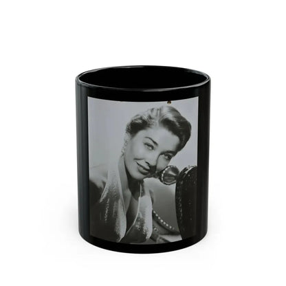 Virginia Leith #27 (Vintage Female Icon) Black Coffee Mug 11oz - Go Mug Yourself