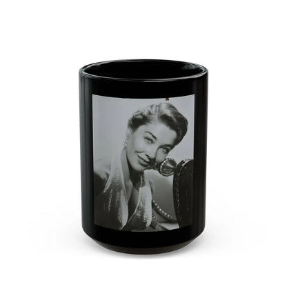 Virginia Leith #27 (Vintage Female Icon) Black Coffee Mug-15oz-Go Mug Yourself