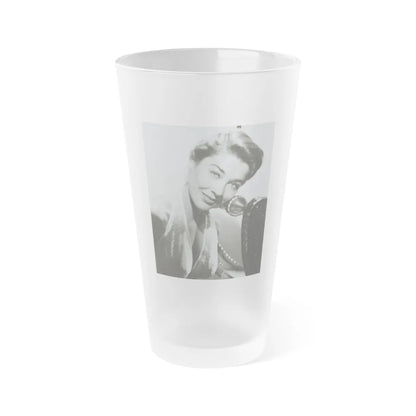 Virginia Leith #27 (Vintage Female Icon) Frosted Pint Glass 16oz-16oz-Frosted-Go Mug Yourself