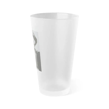 Virginia Leith #27 (Vintage Female Icon) Frosted Pint Glass 16oz - Go Mug Yourself
