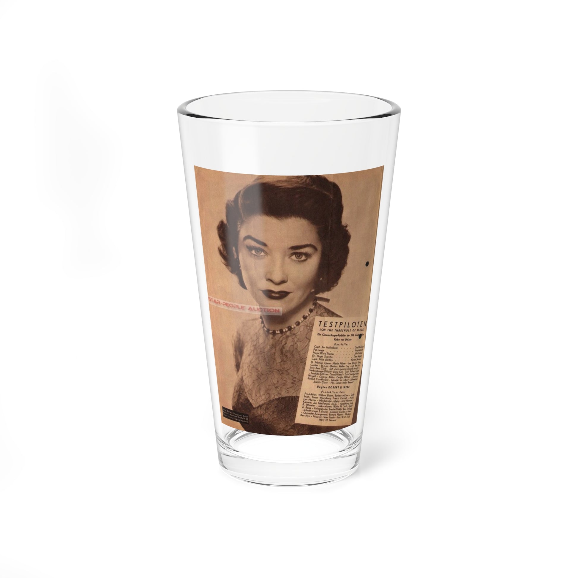 Virginia Leith #28 (Vintage Female Icon) Pint Glass 16oz-16oz-Go Mug Yourself