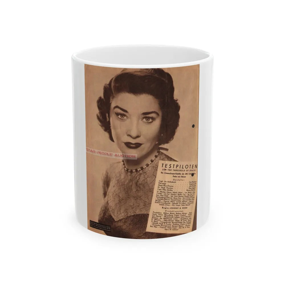 Virginia Leith #28 (Vintage Female Icon) White Coffee Mug-11oz-Go Mug Yourself