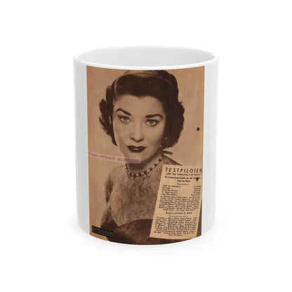 Virginia Leith #28 (Vintage Female Icon) White Coffee Mug 11oz - Go Mug Yourself