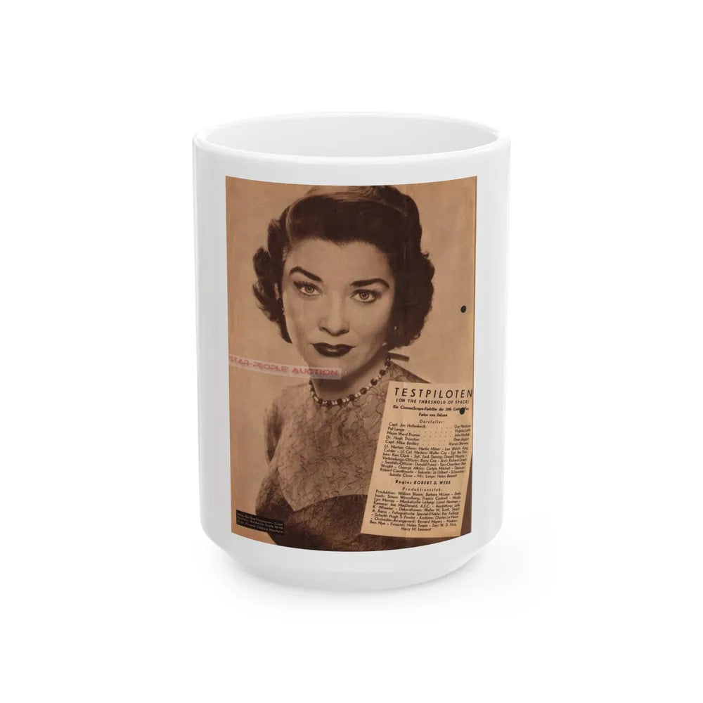 Virginia Leith #28 (Vintage Female Icon) White Coffee Mug-15oz-Go Mug Yourself