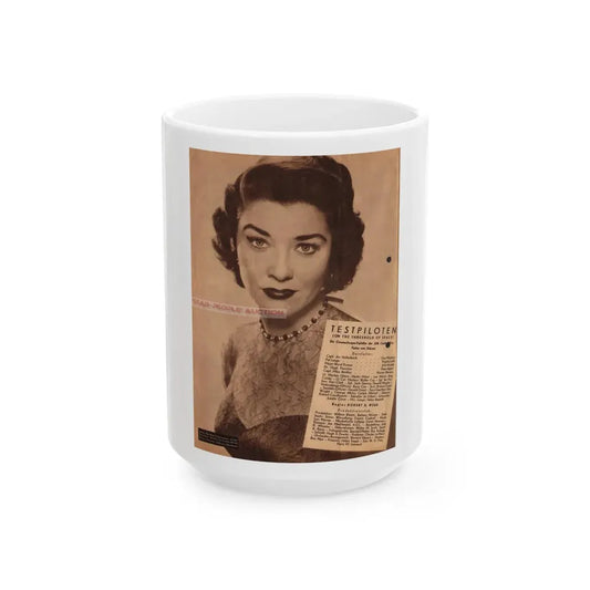 Virginia Leith #28 (Vintage Female Icon) White Coffee Mug 15oz - Go Mug Yourself