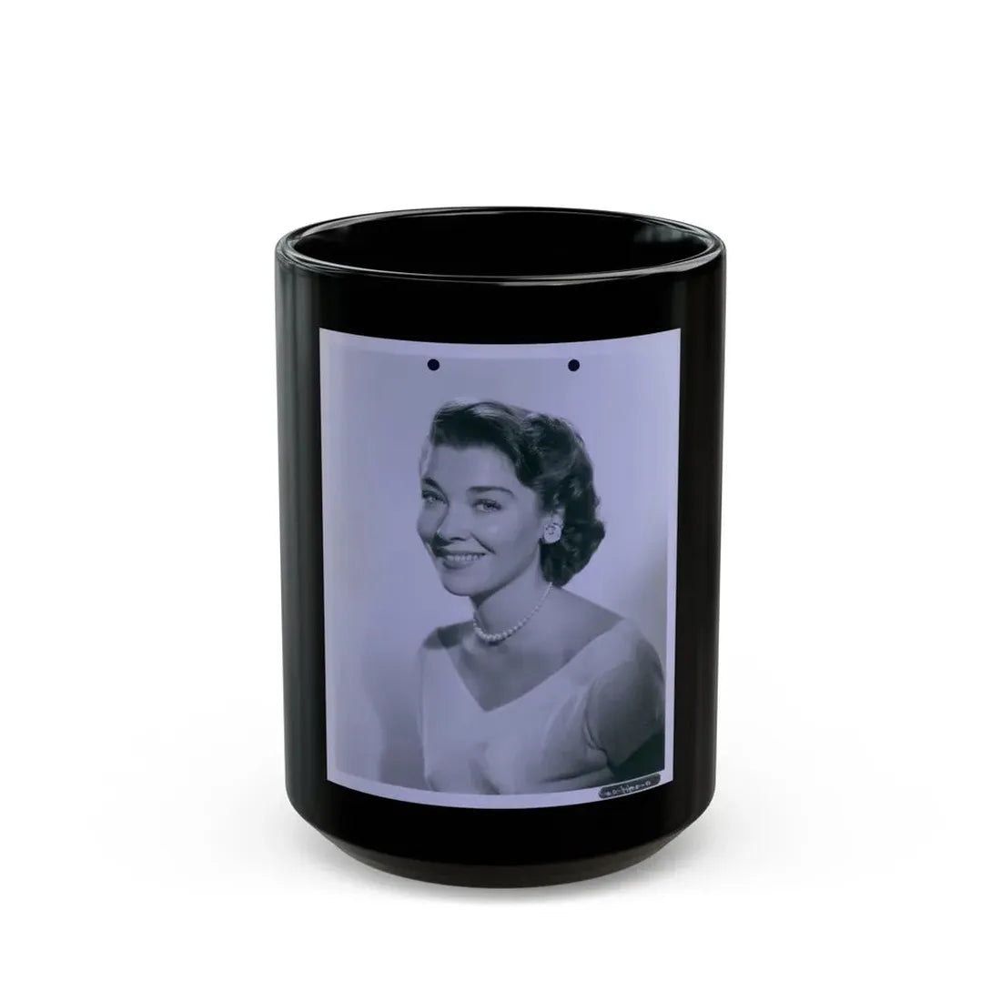 Virginia Leith #29 (Vintage Female Icon) Black Coffee Mug 15oz - Go Mug Yourself