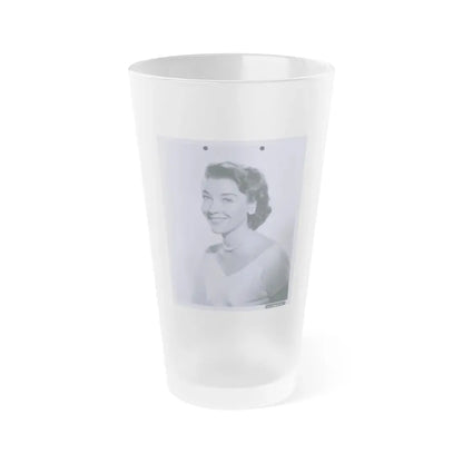 Virginia Leith #29 (Vintage Female Icon) Frosted Pint Glass 16oz 16oz Frosted - Go Mug Yourself