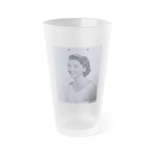 Virginia Leith #29 (Vintage Female Icon) Frosted Pint Glass 16oz 16oz Frosted - Go Mug Yourself