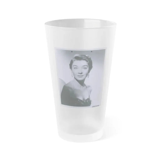 Virginia Leith #30 (Vintage Female Icon) Frosted Pint Glass 16oz 16oz Frosted - Go Mug Yourself