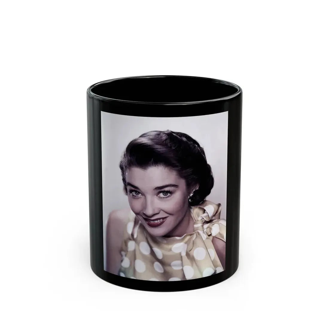 Virginia Leith #33 (Vintage Female Icon) Black Coffee Mug 11oz - Go Mug Yourself
