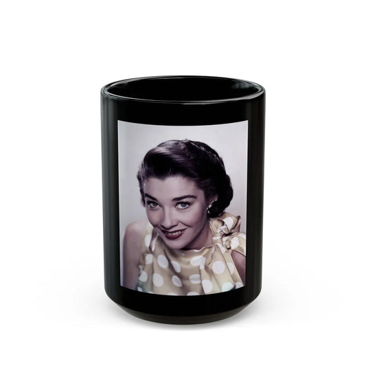 Virginia Leith #33 (Vintage Female Icon) Black Coffee Mug-15oz-Go Mug Yourself