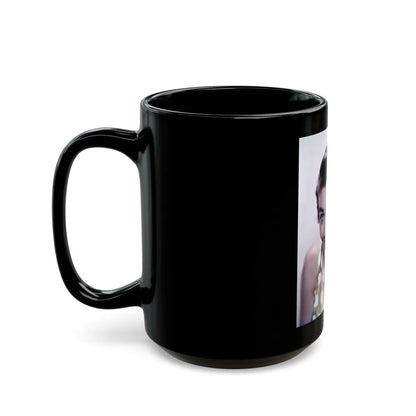 Virginia Leith #33 (Vintage Female Icon) Black Coffee Mug-Go Mug Yourself