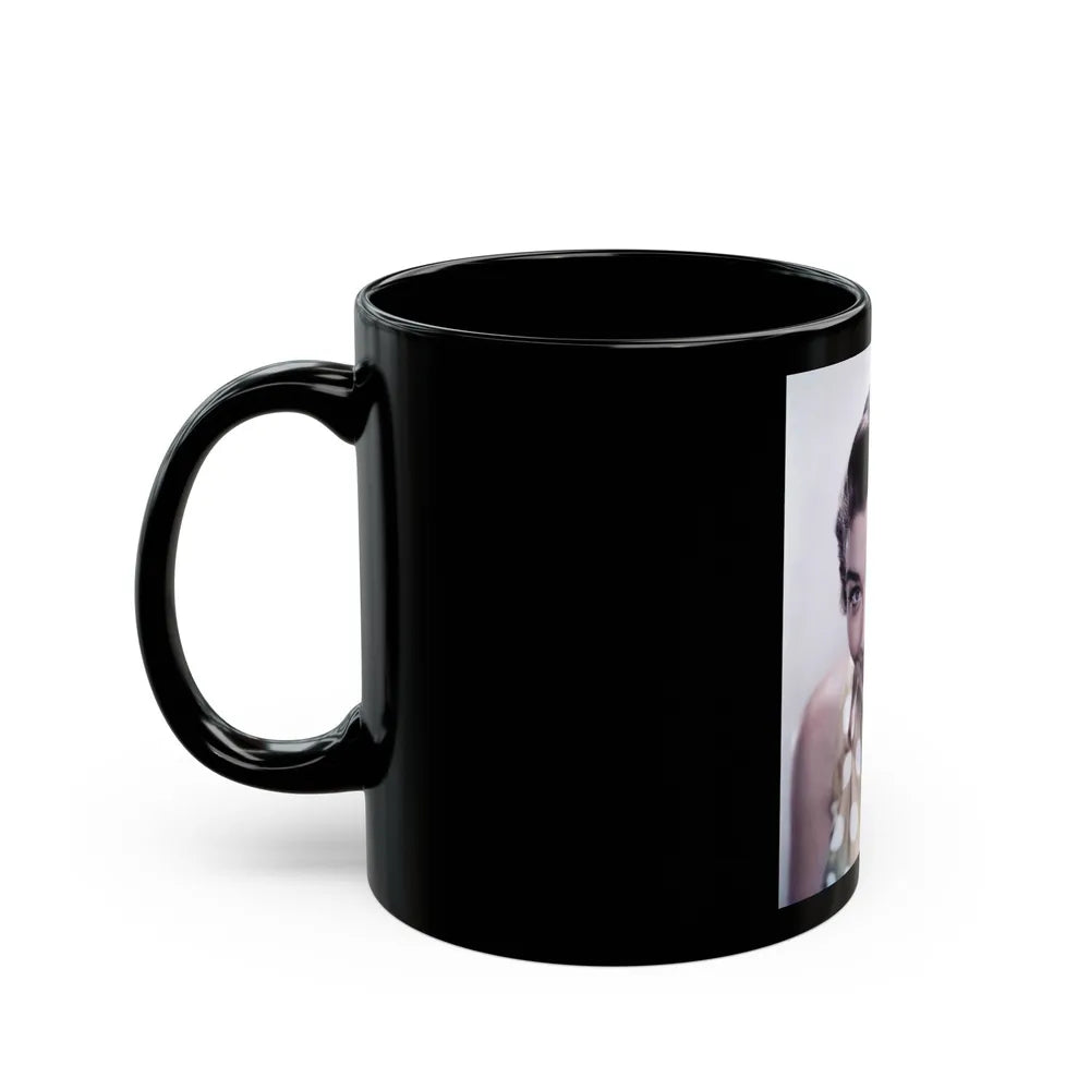 Virginia Leith #33 (Vintage Female Icon) Black Coffee Mug-Go Mug Yourself