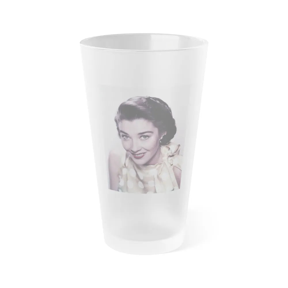 Virginia Leith #33 (Vintage Female Icon) Frosted Pint Glass 16oz-16oz-Frosted-Go Mug Yourself