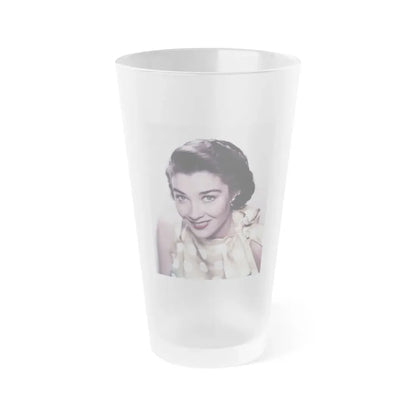 Virginia Leith #33 (Vintage Female Icon) Frosted Pint Glass 16oz 16oz Frosted - Go Mug Yourself