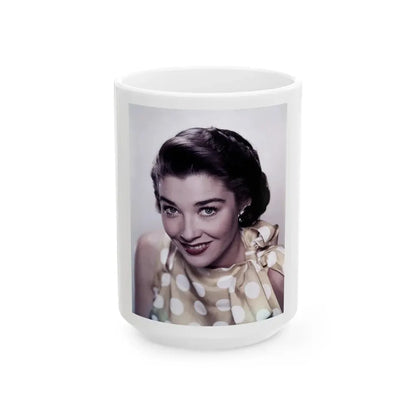 Virginia Leith #33 (Vintage Female Icon) White Coffee Mug 15oz - Go Mug Yourself