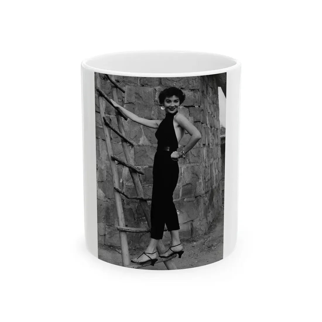 Virginia Leith #35 (Vintage Female Icon) White Coffee Mug 11oz - Go Mug Yourself