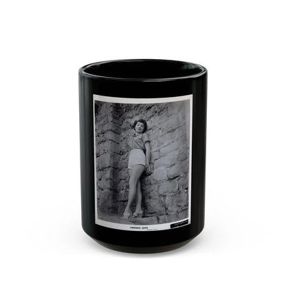 Virginia Leith #37 (Vintage Female Icon) Black Coffee Mug 15oz - Go Mug Yourself