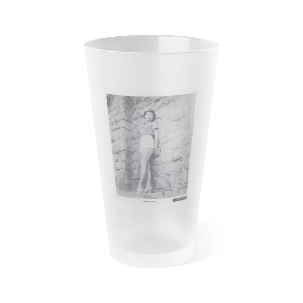 Virginia Leith #37 (Vintage Female Icon) Frosted Pint Glass 16oz-16oz-Frosted-Go Mug Yourself