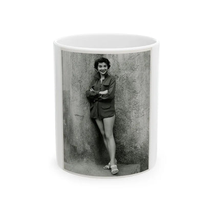 Virginia Leith #38 (Vintage Female Icon) White Coffee Mug-11oz-Go Mug Yourself