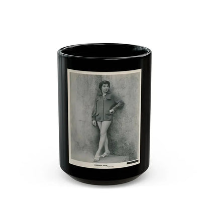 Virginia Leith #46 (Vintage Female Icon) Black Coffee Mug 15oz - Go Mug Yourself