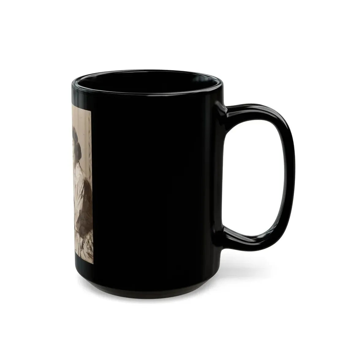 Virginia Leith #47 (Vintage Female Icon) Black Coffee Mug - Go Mug Yourself