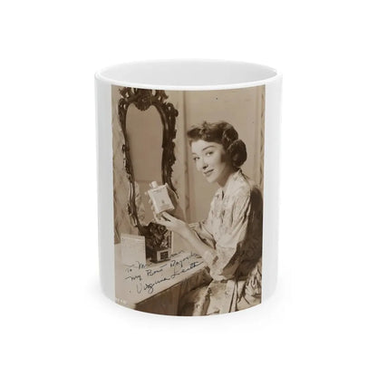 Virginia Leith #47 (Vintage Female Icon) White Coffee Mug 11oz - Go Mug Yourself